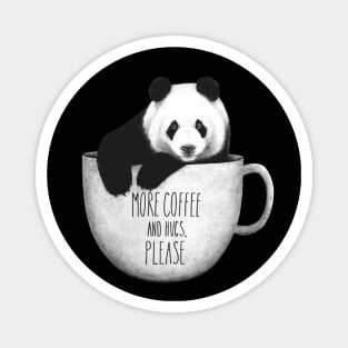 Panda with coffee Magnet